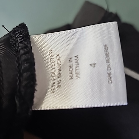 7TH Avenue trousers black with white geometric print size 4 Travel Y2K - Picture 9 of 11